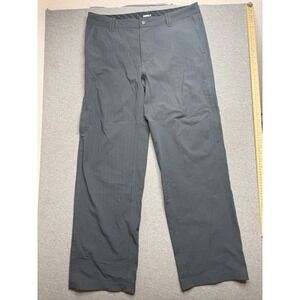 Lululemon Pants Mens 36 Gray Striped‎ Wet Dry Warm Vented Hiking Golf Athletic